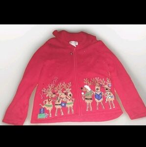 Tiara International Christmas Collection - Women's Medium Reindeer Sweater